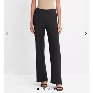 Vince high waist crepe bias pant sz L cropped length